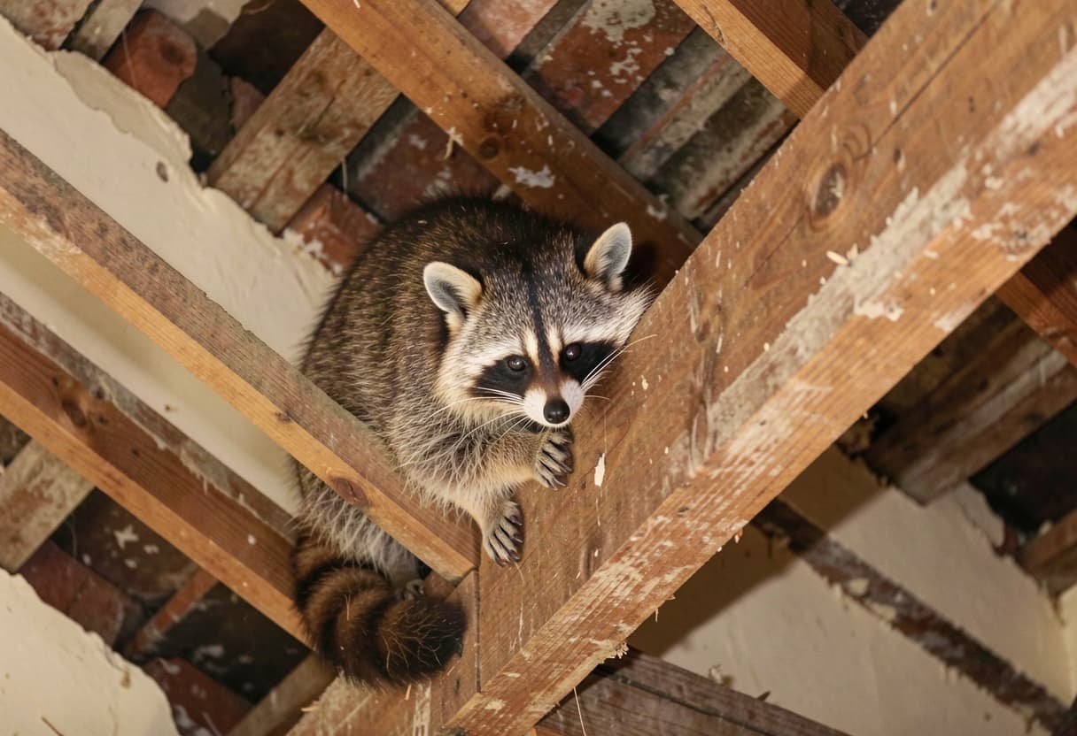 Raccoon in a natural setting